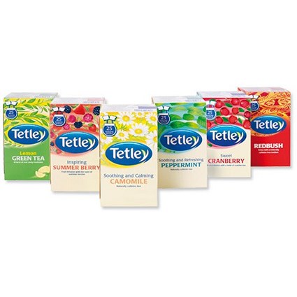 Tetley Tea Bags Fruit and Herbal Variety Box - Pack of 6 - Order over £499