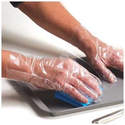 Fine Touch Disposable Polythene Gloves - Pack of 100