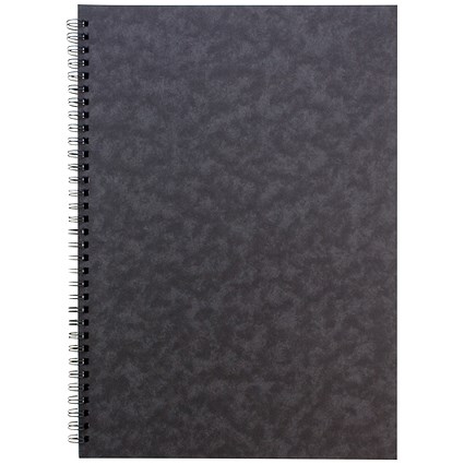 Pukka Pad Notemakers Wirebound Notebook, A4, Ruled, 120 Pages, Black, Pack of 10