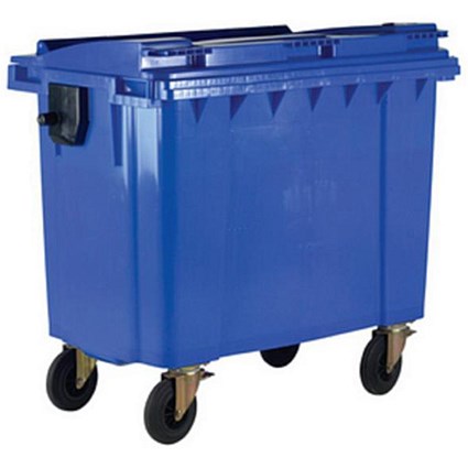 Four-Wheeled Bin / 1100 Litre / 67kg / W1400xD1200xH1450 / Blue