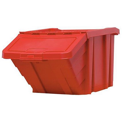 Recycle Storage Bin / 87 Litre / Red