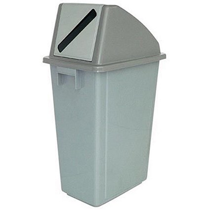 Paper Recycling Bin / 60 Litre / Grey Lid