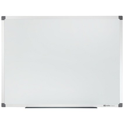 Nobo Classic Nano Clean Magnetic Drywipe Board, Aluminium Frame, W1800xH900mm