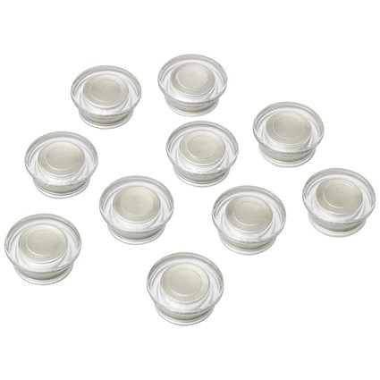 Nobo Glass Magnets Clear - Pack of 10