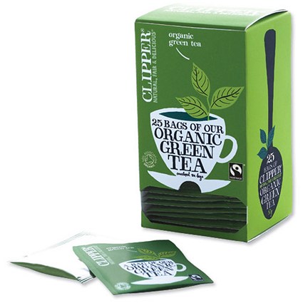 Clipper Organic Fairtrade Green Tea Bags - Pack of 25