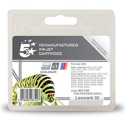 5 Star Compatible - Alternative to Lexmark No. 35 Colour Inkjet Cartridge