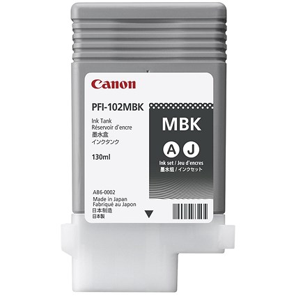 Canon PFI-102MBK Matte Black Ink Tank