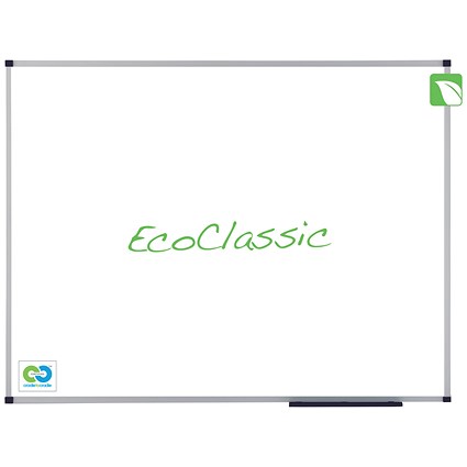 Nobo Classic Eco Whiteboard, Magnetic, Enamel, W900xH600mm, White
