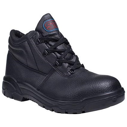 Chukka Boots, Leather, Black, 4