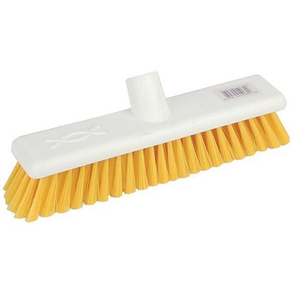 Robert Scott & Sons Abbey Hygiene Broom 12inch Washable Soft Broom Head Yellow Ref BHYRS12SY