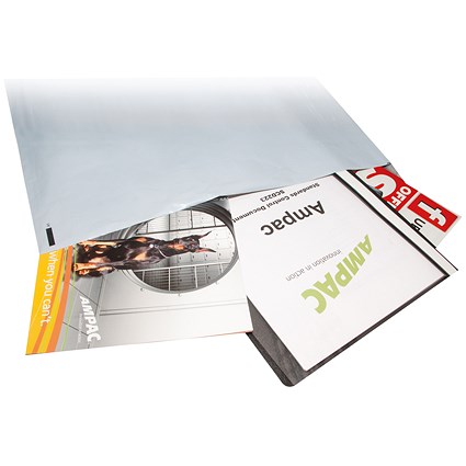 Keepsafe Extra Strong Polythene Envelopes, DX, 400x430mm, Peel & Seal, Opaque, Box of 100