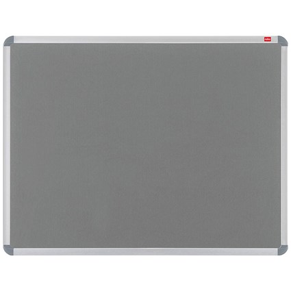 Nobo Euro Plus Noticeboard, Aluminium Trim, W1500xH1000mm, Grey