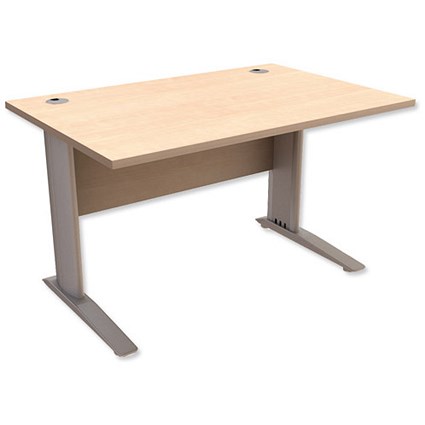 Sonix Premier Rectangular Desk / 1600mm Wide / Maple