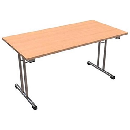 Trexus Rectangular Folding Table / 1500mm Wide / Beech
