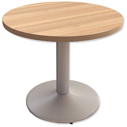 Adroit Virtuoso Small Boardroom Table / 900mm Diameter / Cherry Marbella