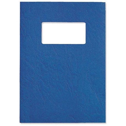 GBC Antelope Binding Covers with Window / Leathergrain / Royal Blue / A4 / Pack of 50 Pairs