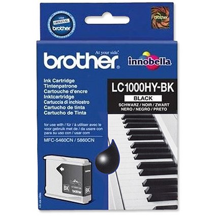 Brother LC1000HYBK High Yield Black Inkjet Cartridge