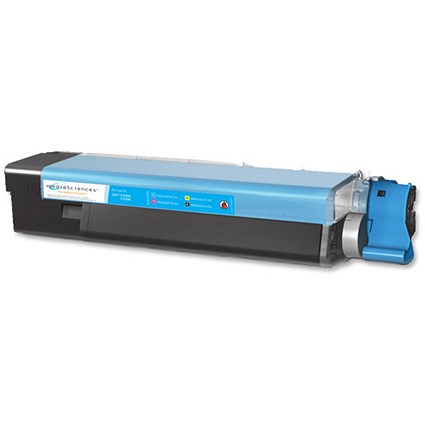 Media Sciences Compatible Laser Toner Cartridge Cyan [OKI 43872307] Ref 40594