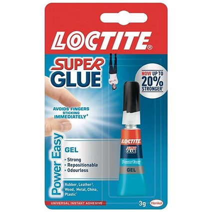 Loctite Super Glue / Power Easy Repositionable Gel Tube / 3g