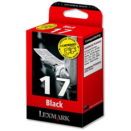 Lexmark 17 Black Inkjet Cartridges (Twinpack)