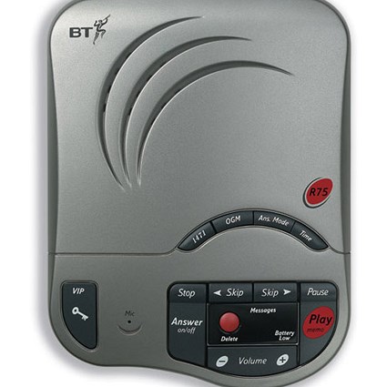 BT Response 75Plus Answerphone with 50 Minute Digital Message Capacity Grey Ref 045208