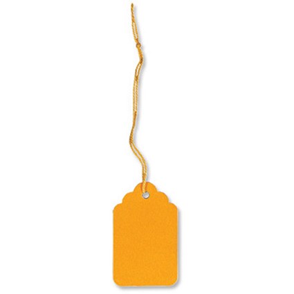 Strung Tags / 48x30mm / Yellow / Pack of 125