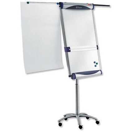 Nobo Piranha Flipchart Easel Magnetic Large with Extending Display Arms Mobile on 5 Castors