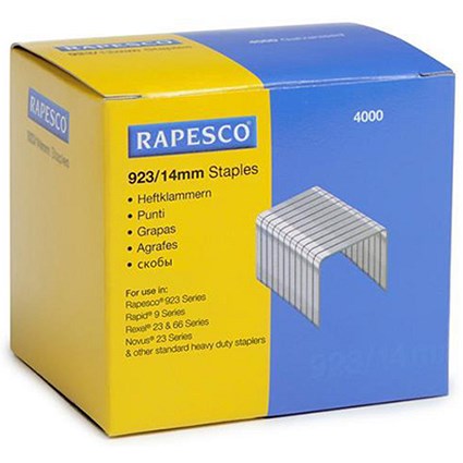 Rapesco 923/14mm Heavy Duty Staples - Box of 4000