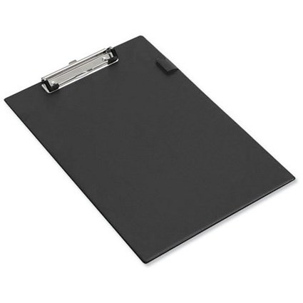 Standard Clipboard with Pen Holder / Foolscap / Black