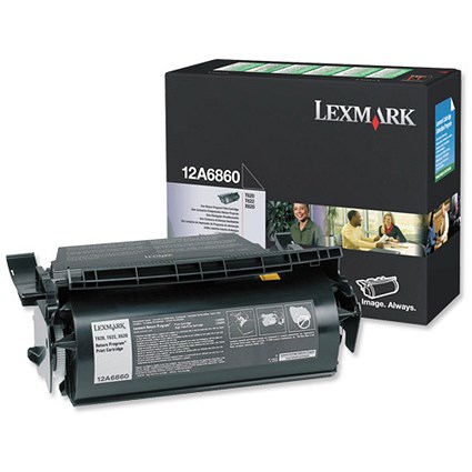 Lexmark 12A6860 Black Laser Toner Cartridge