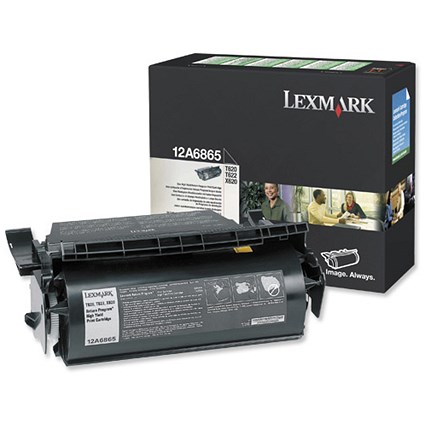 Lexmark 12A6865 High Yield Black Laser Toner Cartridge