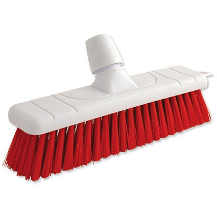 Bentley Colour Coded Stiff Broom / 12 Inch Head / Red