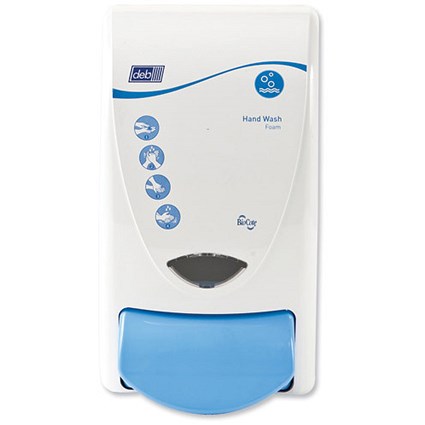DEB Cleanse Washroom 1000 Dispenser for Foam Hand Soap - 1 Litre