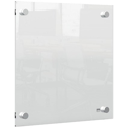 Nobo Transparent Acrylic Mini Wall Mounted Whiteboard, 300x300mm