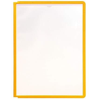 Durable Sherpa A4 Display Panel, Yellow, Pack of 5