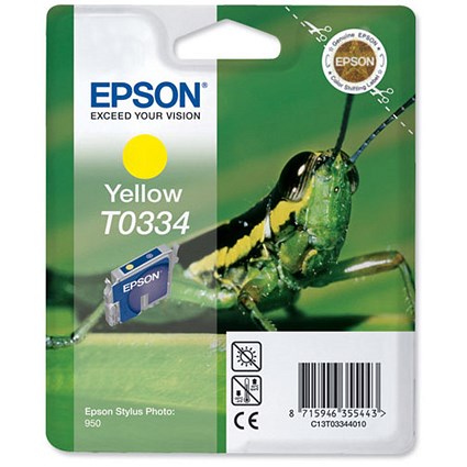 Epson T0334 Yellow Inkjet Cartridge