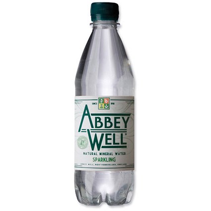 Abbey Well Sparkling Mineral Water - 24 x 500ml Bottles