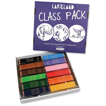 Lakeland Colouring Pencils, Class Pack 30 Each of 12 Colours, Pack of 360