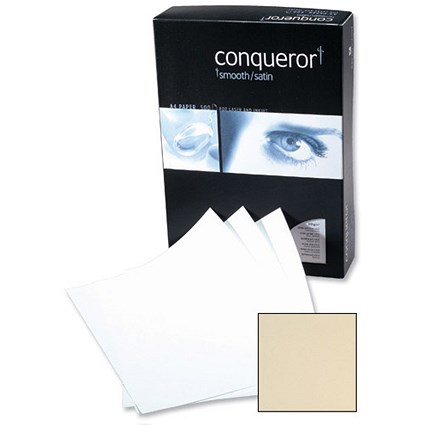 Conqueror A4 Ultra Smooth Finish Prestige Paper / Cream / 100gsm / Ream (500 Sheets)