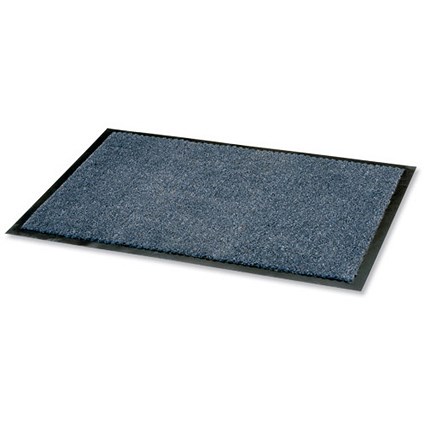 Floortex Door Mat, Dust & Moisture Control, Polypropylene, 900mmx1200mm, Blue