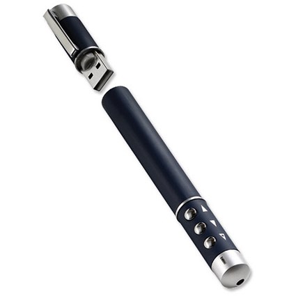 Nobo P2 Page & Point Multimedia Pointer / Pen-style / Clip / Batteries
