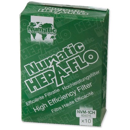 Numatic Replacement Bags Hepa-Flo for Henry & James Vacuum Cleaners - Pack of 10