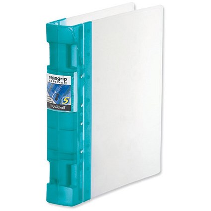 Guildhall GL Ergogrip Binder / 2x 2 Prong / 55mm Spine / 40mm Capacity / A4 / Frost Green / Pack of 2