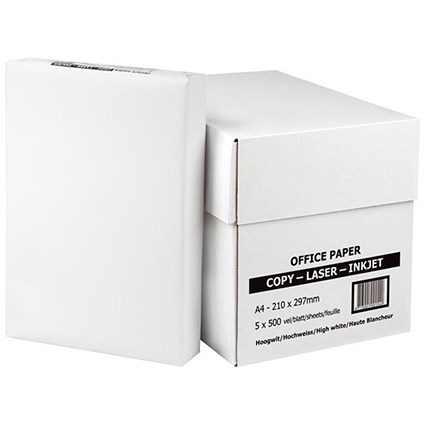 Economy A4 Multifunctional Paper / White / 75gsm / Box (5 x 500 Sheets)