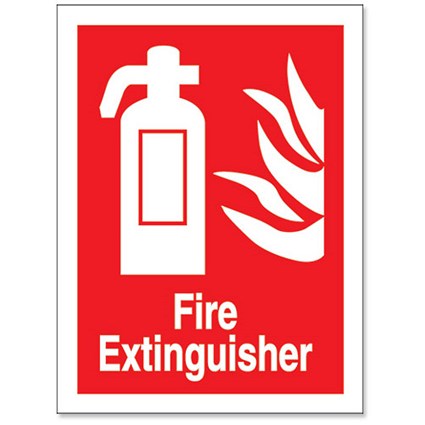 Stewart Superior Fire Extinguisher Self Adhesive Sign