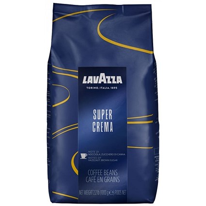 Lavazza Super Crema Coffee Beans, 1kg