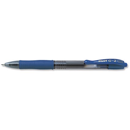 Pilot G-210 Gel Rollerball Pen Refillable / Medium / Blue / Pack of 12