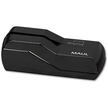 Maul Electric Letter Opener with Cutting Wheels for Width 2mm plus 4x AA Batteries Black