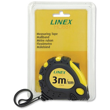 Linex Measuring Tape / Metric and Imperial / 3m