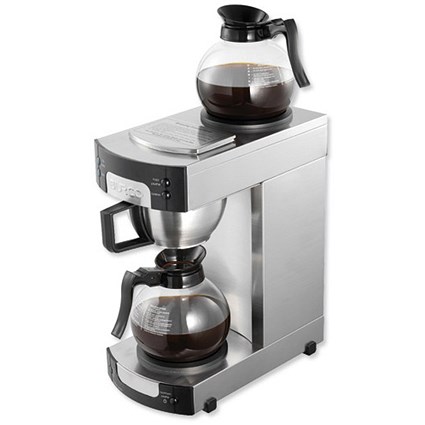 Burco Filter Coffee Maker with Warming Plate and Indicator Light / 14 Cup Capacity / 1.7 Litres